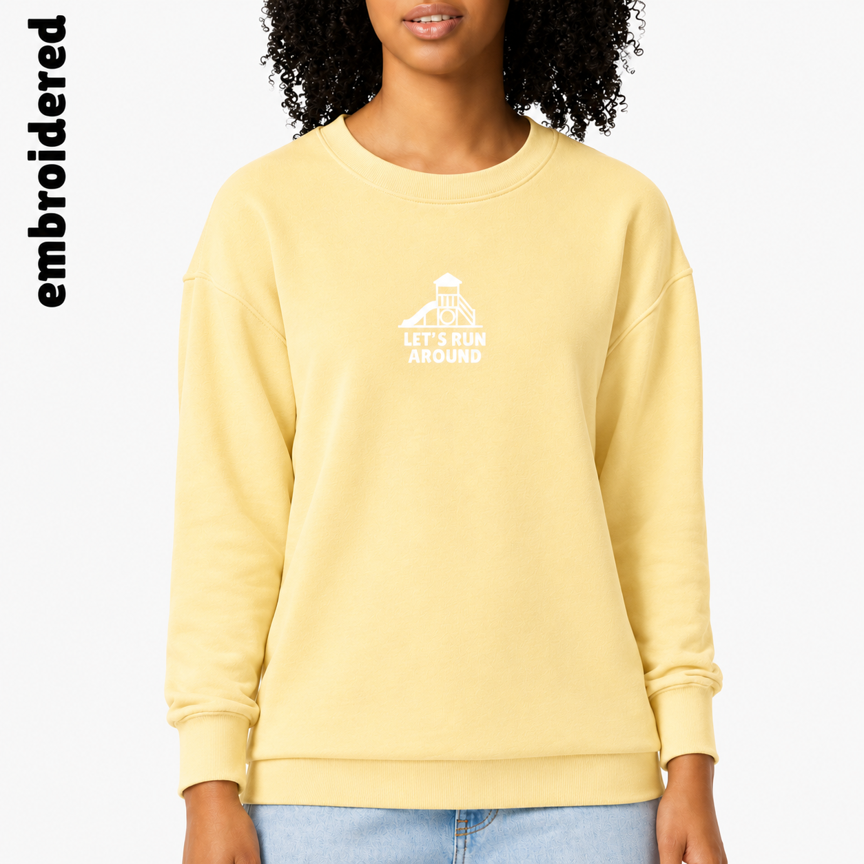 Embroidered Adult Crewneck